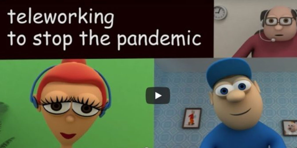teleworking to stop pandemic