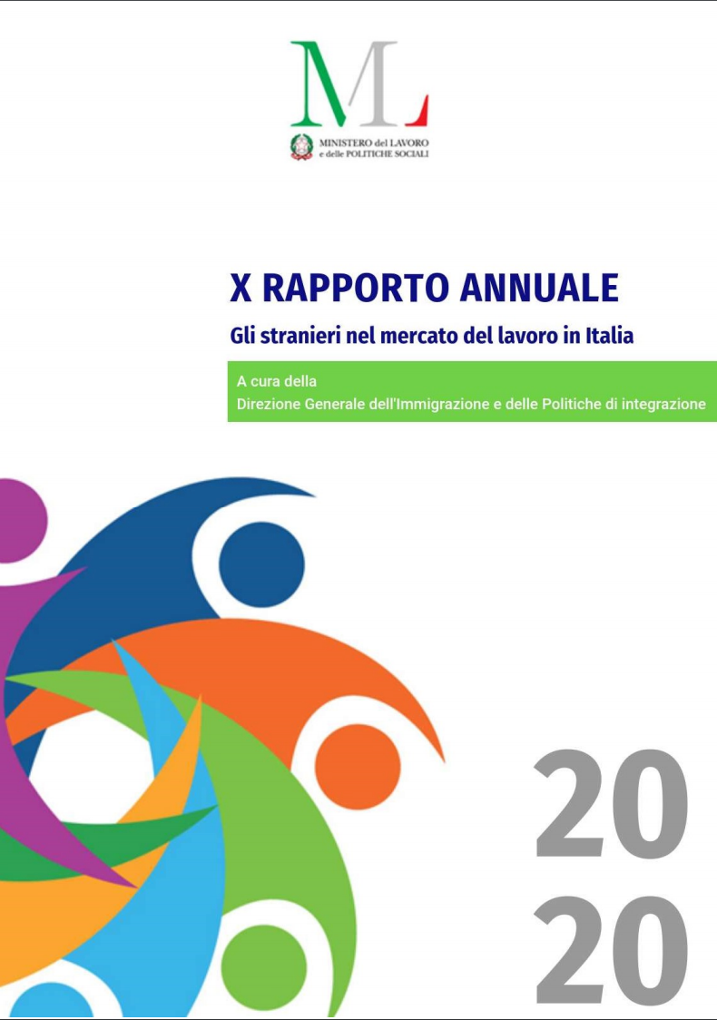 rapporto sul lavoro degli stranieri in italia 2020 cop