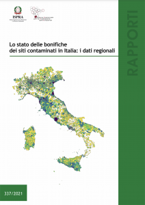 lo stato delle bonifiche dei siti contaminati in italia ISPRA copertina
