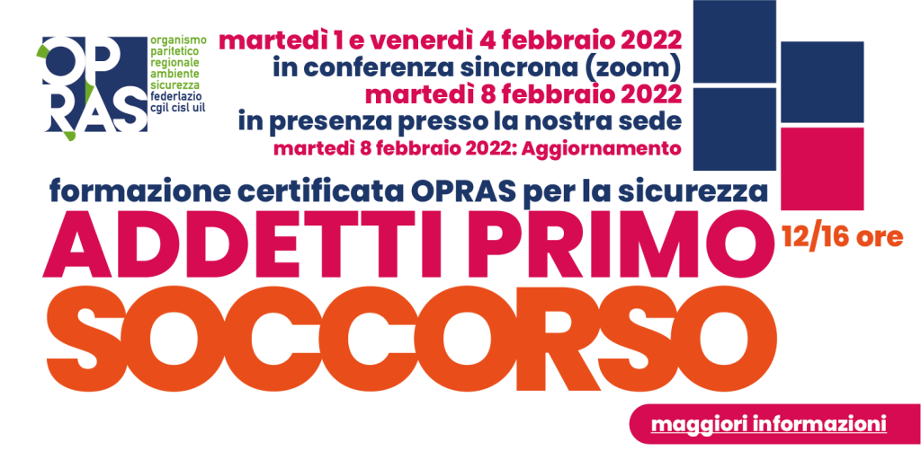 PRIMO SOCCORSO febbraio 2022_Addetti Primo Soccorso slide